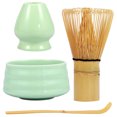 thumbnail image 3 of 4Pcs Matcha Tea Set Matcha Traditional Starter Set with Ceramic Matcha Bowl Bamboo Matcha Whisk Ceramic Matcha Whisk Holder Bamboo Scoop Matcha Whisk Tool Kit for Matcha Tea Making, 3 of 5