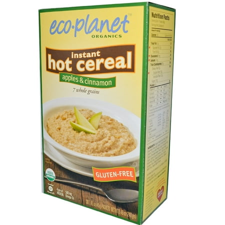 eco-planet Instant Hot Cereal, Apples and Cinnamon, 8.46 Ounce Boxes