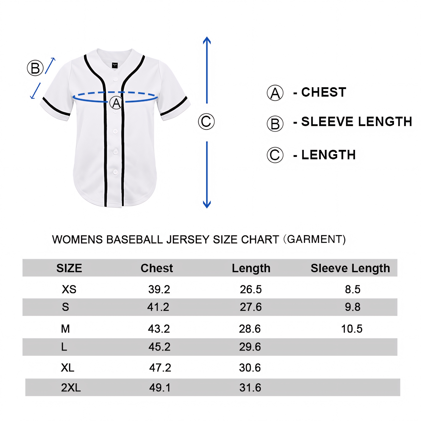 TOPTIE Women's Baseball Jersey Hip Hop Hipster Button Down Baseball T-Shirt-Black White-S