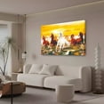 thumbnail image 3 of Eight Horses Canvas Poster Bedroom Decor Sports Landscape Office Room Decor Gift,Frame-style,12x18inch(30x45cm), 3 of 8