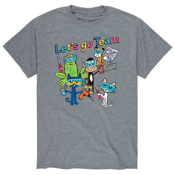 Pete The Cat - Teamwork Multi - Men's Short Sleeve Graphic T-Shirt