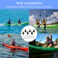 thumbnail image 3 of DeeCozy 6Pcs Bungee Deck Loops Durable Pad Eye with 6 Screws Sturdy Loops with 6 Screws Exquisite 6Pcs Rubber Nut Multifunctional 6Pcs Rubber Screw Set for Kayaking Conversion, 3 of 7