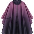 thumbnail image 1 of Hooded Rain Poncho - Zippered Design - Gradient Color - Portable & Stylish, 1 of 7