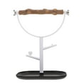 thumbnail image 1 of Weiweiguan 1Pc Bird Perch Parrot Training Stand Bird Grinding Perch Chewing Wood Rod with Plastic Base, 1 of 7