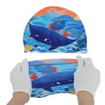 thumbnail image 5 of Unique Bargains 1 Pc Polyester Cartoon Whale Swim Cap Blue, 5 of 6