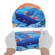 thumbnail image 5 of Gorro de natación de poliéster de dibujos animados de ballena azul, 1 pieza, 5 of 6
