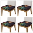thumbnail image 2 of Logiee Whimsical Dragon Color Cool Print Square Chair Seat Covers, Stretch Chair Seat Covers,Seat Chair Slipcover, Non-Slip Chair Slipcover,Furniture Protector for Indoor and Outdoor-Four Pieces, 2 of 7