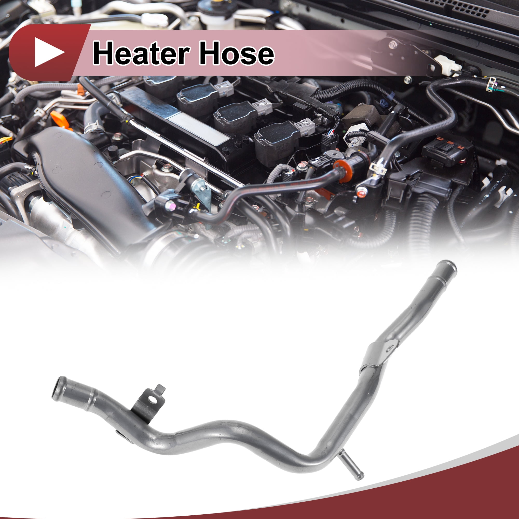 Unique Bargains 1 Pc Heater Hose for Kia Forte Forte5 2014-2018 Engine Water Inlet Tube Pipe No.254572E000 Silver Tone Metal