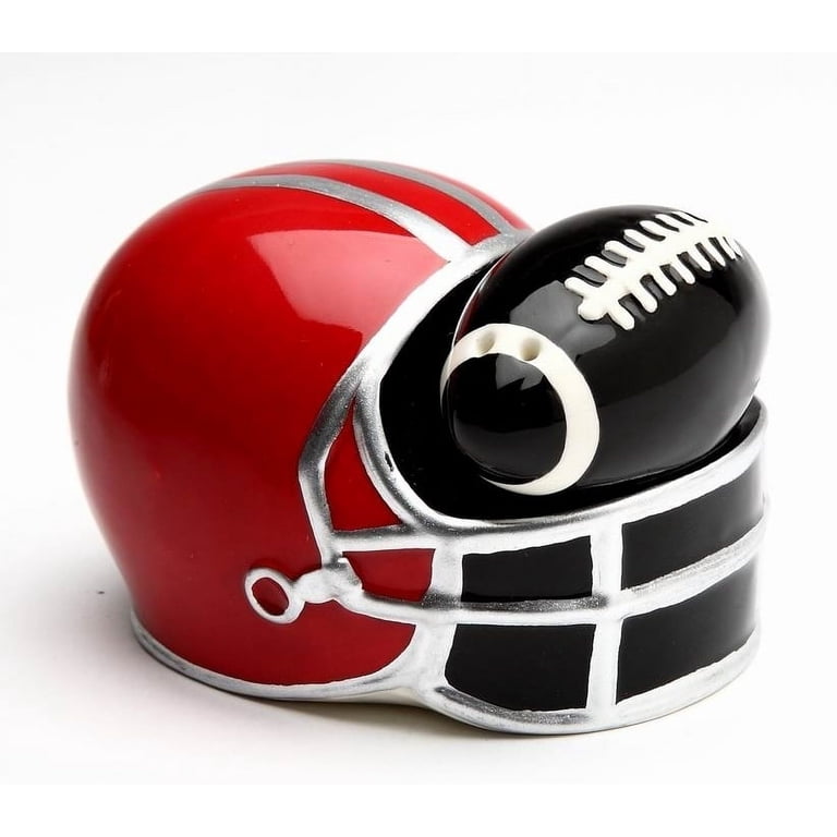 ceramic football helmet Nora Fleming Mini casual hangouts Football Helmet salt and pepper