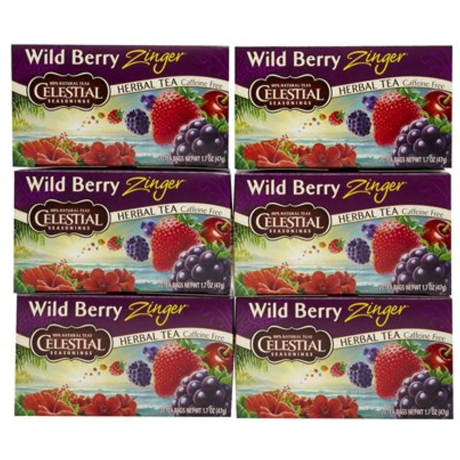 Herbal Tea Wild Berry Zinger, 12 Units / 20 Bag