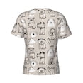 thumbnail image 6 of Vsdgher Puppy Print Men's Dry Fit Mesh Athletic Shirts Moisture Wicking Tennis T-Shirt Tops, 6 of 9