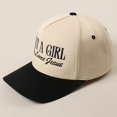 thumbnail image 3 of MIRMARU Just A Girl Who Loves Jesus Embroidered 100% Cotton 5-Panel Trucker Hat for Women & Men, 3 of 6