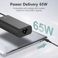 thumbnail image 2 of Cargador de portátil BULL-TECH USB-C de 65 W para Dell Latitude 5285, 2 of 7