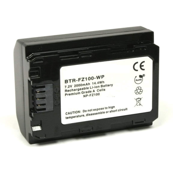NP FZ-100 Battery 7.2V Battery, 2000mAh