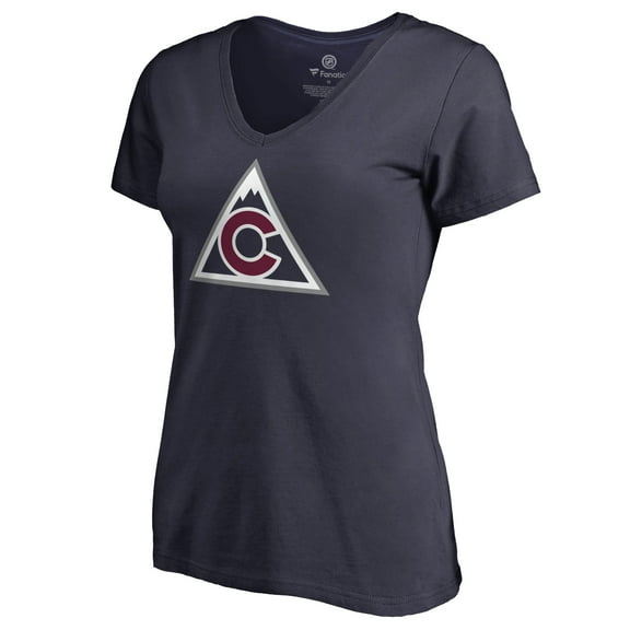 Women's Navy Colorado Avalanche Team Alternate V-Neck T-Shirt