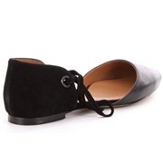 Coach Womens Roy Suede Pointed Toe Ankle Strap Slide Flats
