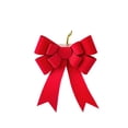 thumbnail image 2 of Christmas Bow Decorations - Red Cloth Holiday Bows for Tree, Wall, Door & Ceiling, 2 of 6