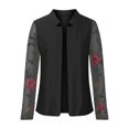 thumbnail image 4 of LOVZFMLL Vestes pour Femmes, Imprimé Dentelle, Mode Décontractée, Cardigan à Manches Longues, 4 of 6