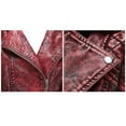 thumbnail image 3 of Giolshon Women Short Slim Leather Jackets Faux Motorcycle Moto Biker Coat for Spring Fall Outerwear, 3 of 6