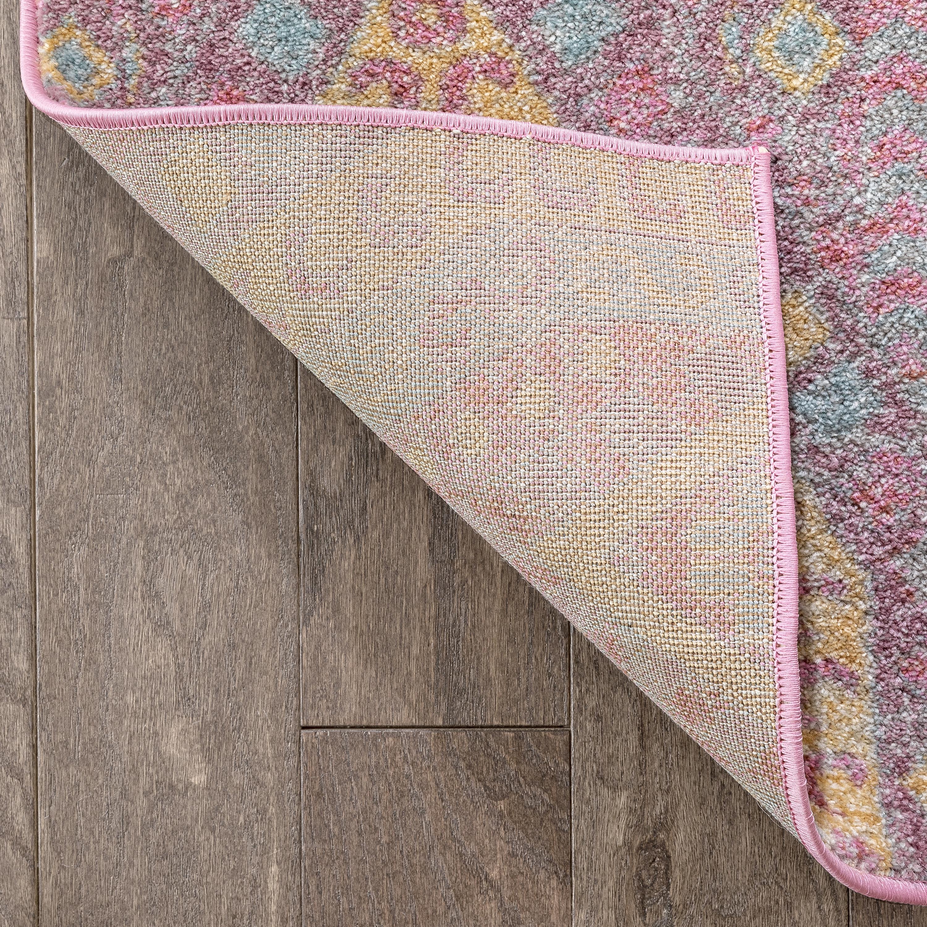 Well Woven Rodeo Otero Vintage Bohemian Tribal Blush 5'3" x 7'3" Area Rug