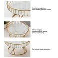 thumbnail image 4 of Round Fruit Basket, Large Capacity Hollow Creative Fruit Bowl, Fruit Bowl For Kitchen Counter, Vegetable Bowls For Fruits, Snacks, Metal Fruit Bowl Stand For, 4 of 8
