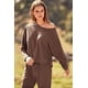 thumbnail image 5 of Conjunto Deportivo PRETTYGARDEN Mujer 2 Piezas de Punto Acanalado Café XL, 5 of 8