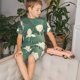 thumbnail image 4 of Balery Lotus Golden Line Conjunto de Pijama Infantil de Manga Corta con Estampado – Ropa de Dormir de Algodón Suave-Large, 4 of 6