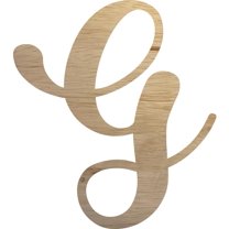 Wooden Large Letter G, Unfinished Wall 12'' Tall Craft, Paintable DIY