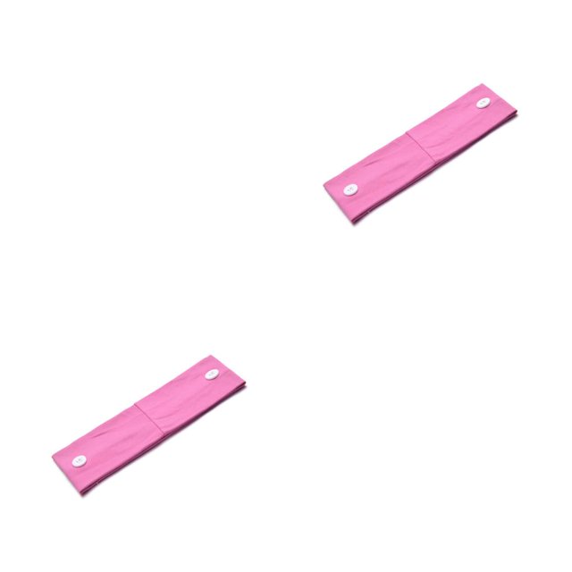 Qarigey Soporte para diadema con botones Buena fijación Bufanda de ajuste cómodo Pañuelo vibrante Textura para hombres Rosa roja con botón Rosa Roja con Botón 2Conjunto