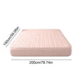 thumbnail image 3 of Quilted Waterproof Bed Cover Set - Ice Silk Mattress Protector, Breathable Cooling Topper, Pink, JKODE, 3 of 6