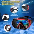 thumbnail image 2 of Set de Máscara de Buceo MELUMILU con Vista Panorámica 180° Antivaho, 2 of 8