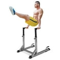 thumbnail image 3 of Costway Multi-function Dip-up Station Power Tower Adjustable Height Home Gym Training Silver, 3 of 11