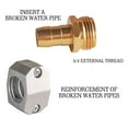 Hourleey Garden Hose Repair Fittings, Zinc and Aluminum Male Hose End