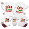 thumbnail image 5 of Conjunto navideño 2024 con estampado de ciervos y Navidad para toda la familia, ropa informal de manga corta para el día de Navidad, 5 of 5