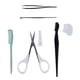 thumbnail image 5 of Kit para cejas Tijeras para cejas Raspador para cejas Pinza para cejas Peine para cejascejas pinza 5 uds Kit de aseo de cejas Clip de cejas de acero inoxidable tijeras de seguridad para c LHCER No, 5 of 5