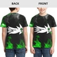 thumbnail image 5 of Geometry Dash T-Shirts Summer Short Sleeved Shirt For Boys Girls Kids Casual Tee Tops Breathable Blouse Medium, 5 of 6