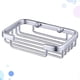 thumbnail image 3 of Aluminium Soap Dish Practical Soap Holder Cosmetics Storage Basket Soap Container, 3 of 4