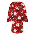 thumbnail image 5 of Robe en Polaire pour Femmes Longue Chaude Peignoir de Bain Veste de Détente Imprimée Confortable, 5 of 5