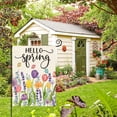thumbnail image 4 of Hello Spring Tulip Lavender Garden Flag 12 x 18 Inch Double Sided, Seasonal Flower Yard Outdoor Flag, 4 of 6