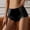 A-Black, variant on Lxkfashion Women's High Waisted Underwear Ladies Lace Panties Breathable Soft Stretch Briefs Tummy Control Panties Plus Size, L