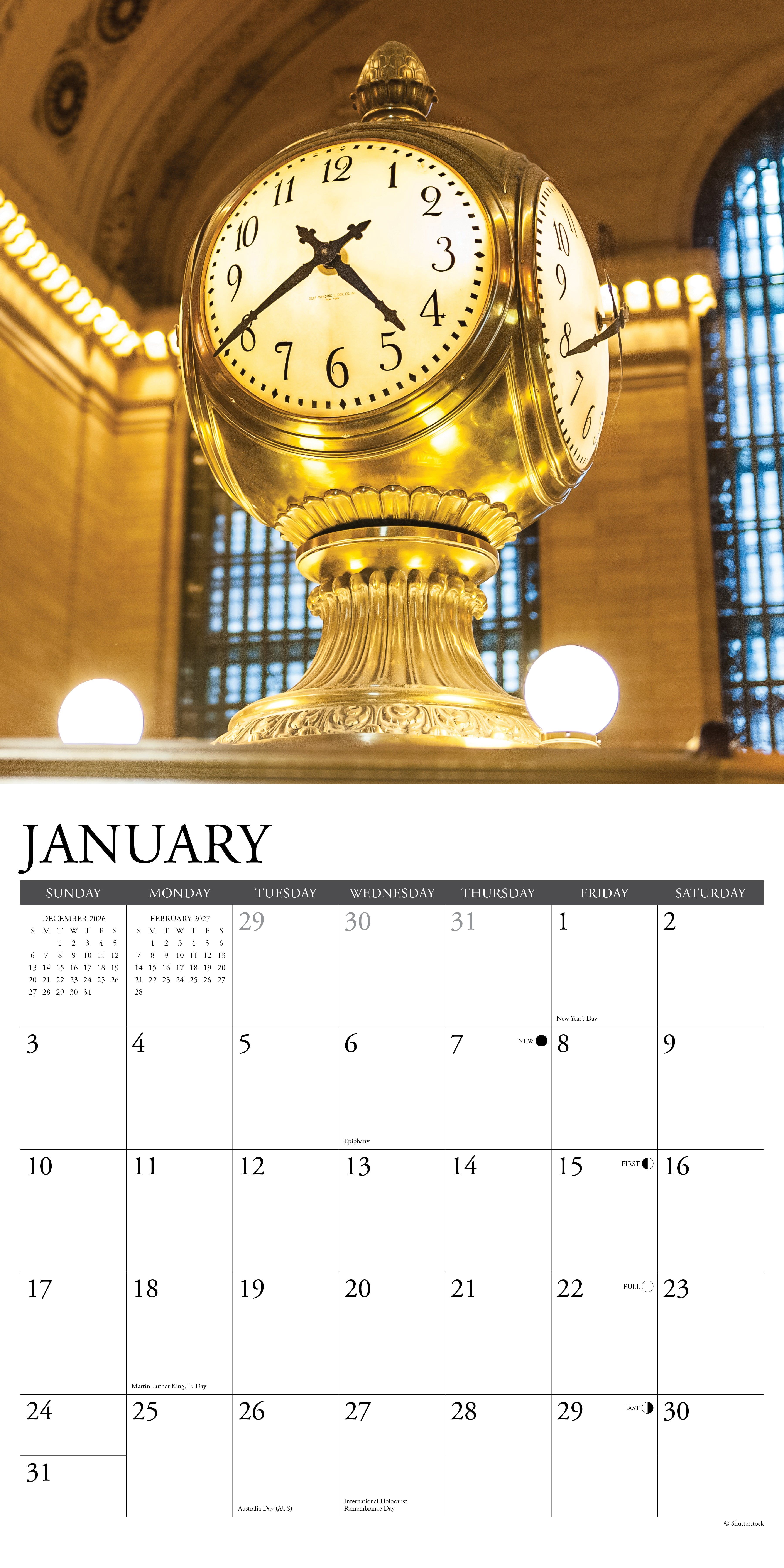 Willow Creek Press, Take the Train 2027 Wall Calendar