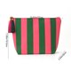 thumbnail image 3 of Bolsa de Almacenamiento de Pana a Rayas con Forma de Concha Marina: Neceser de Viaje, Organizador de Artículos de Aseo Moderno y Portátil para Maquillaje y Artículos Esenciales de Uso Diario., 3 of 7