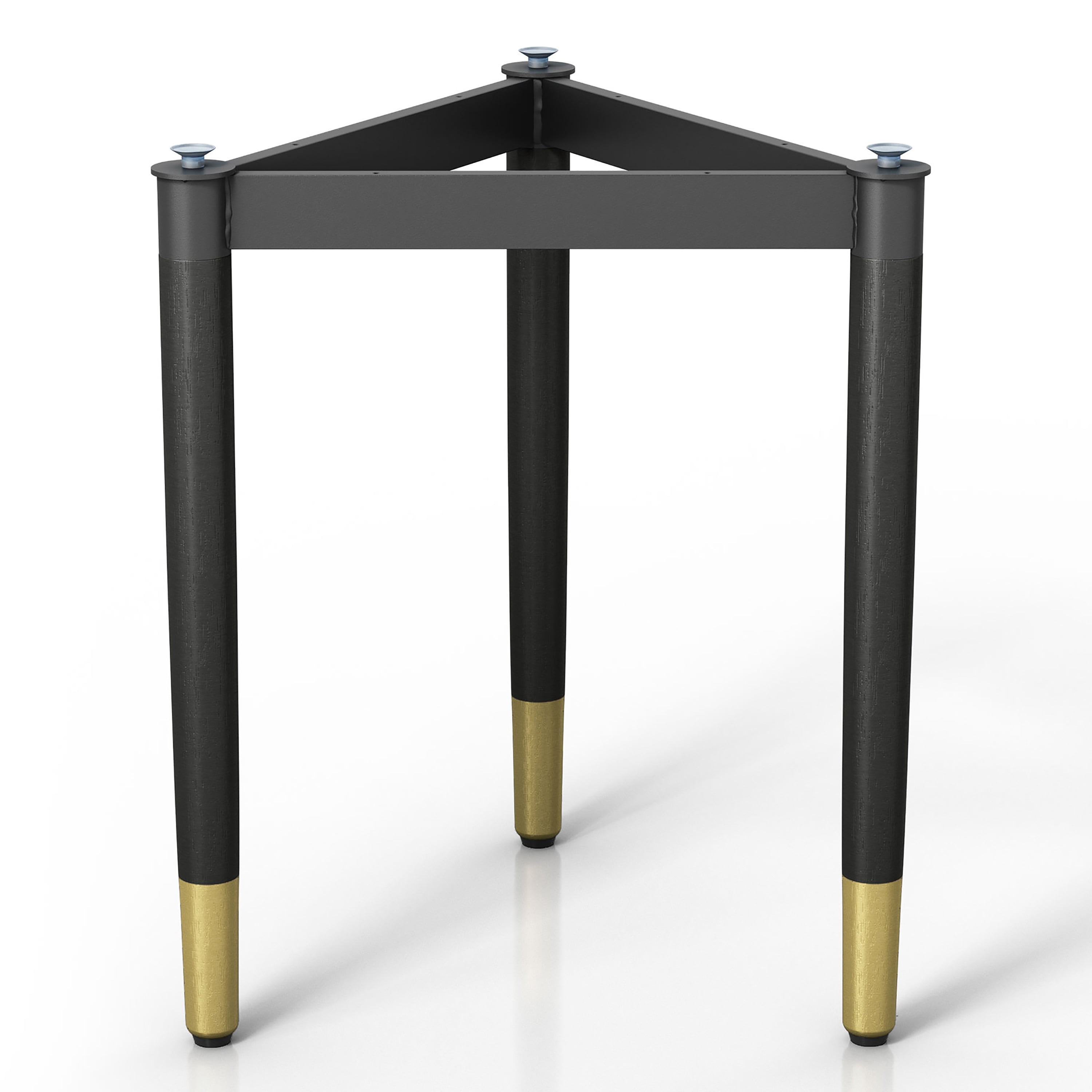 Furniture of America Modu Solid Wood Black Indoor End Table Base Legs