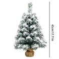 thumbnail image 3 of Cififendec Christmas Flocked Mini Tabletop Tree, 17.71", Christmas Snow Dusted Artificial Evergreen Centerpiece for Christmas Dining Table Seasonal Setting Arrangement, 3 of 7