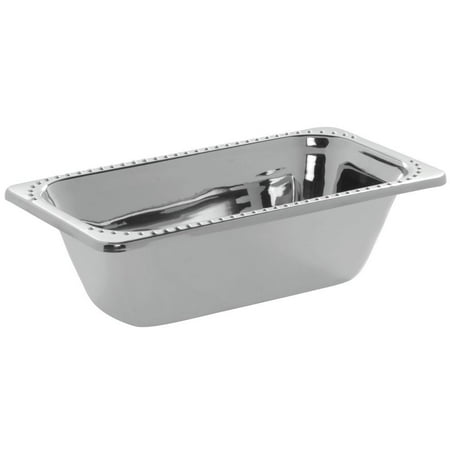 - Bon Chef Food Pan With Bolero Rim Design 1/3 Size Stainless Steel - 13