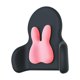 thumbnail image 1 of Cojín de cintura almohada de apoyo lumbar, respaldo alto suave y transpirable, soporte de espalda para sofá avión, hogar, coches, silla de oficina Conejo Rosa, 1 of 8