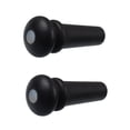 thumbnail image 6 of Ebony Guitar End Parts with Shell Mesh Coating for Acoustic Guitar Parts White Dot Inlay, 6 of 8