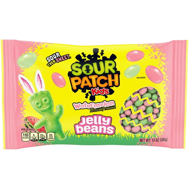 SOUR PATCH KIDS Watermelon Jelly Beans, Easter Candy, 13 oz Walmart