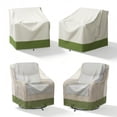 thumbnail image 2 of Patiobula Outdoor Chair Covers, 600D Heavy Duty Patio Furniture Covers Waterproof, Lawn Furnitures Covers Fits up to 35.5W x 35.5D x 35H Inches, Green, 2 Pack, 2 of 10