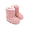 thumbnail image 6 of Baby Girls Winter Warm Snow Boots,Premium Knitted Thick Fleece Soft Sole Non-slip Booties Toddlers Shoes,for 0-18M Infant Boys Girls, 6 of 8